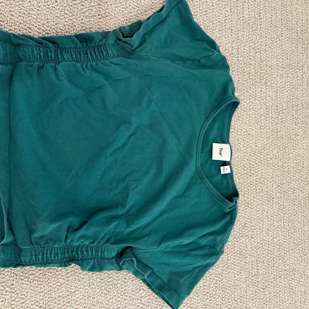 Teal Short Sleeve Top